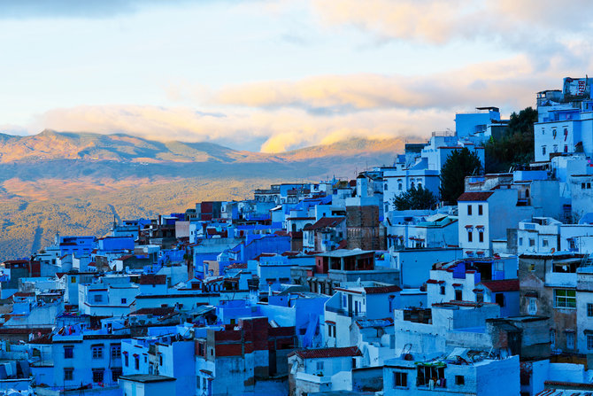 Kota Chefchaouen Adalah Sebuah Kota Biru Yang Unik Di Maroko